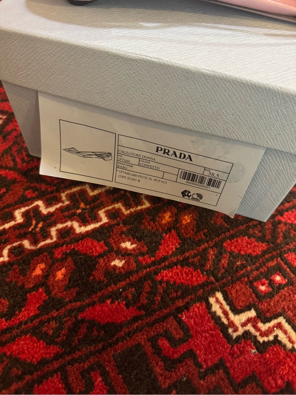 Prada Satin Rose Cutout Ballerina Flats NEW NIB - Picture 6 of 7